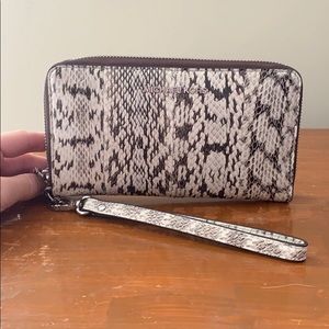 Michael Kors Snake Skin Wristlet
